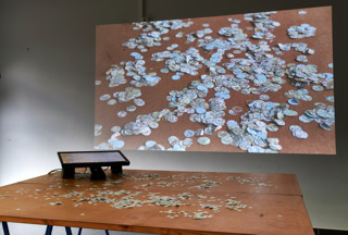 Ein Moment aus der Videoinstallation "Standpunkte"