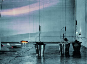 Abbildung der kinetischen Arbeit "zarter Kontakt" aus dem Jahr 1992