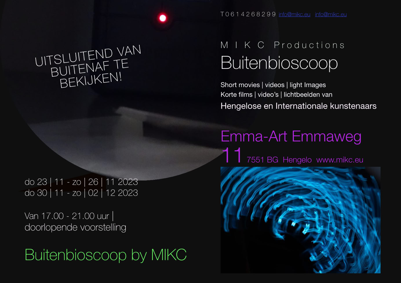 Einladung Open-Air-Kino MIKC Einladungskarte zum Open-Air-Kino im Emma-Art Emmaweg 11, 7551BG Hengelo NL