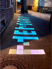 Abbildung der Lichtinstallation "Memory" aus dem Jahr 2010